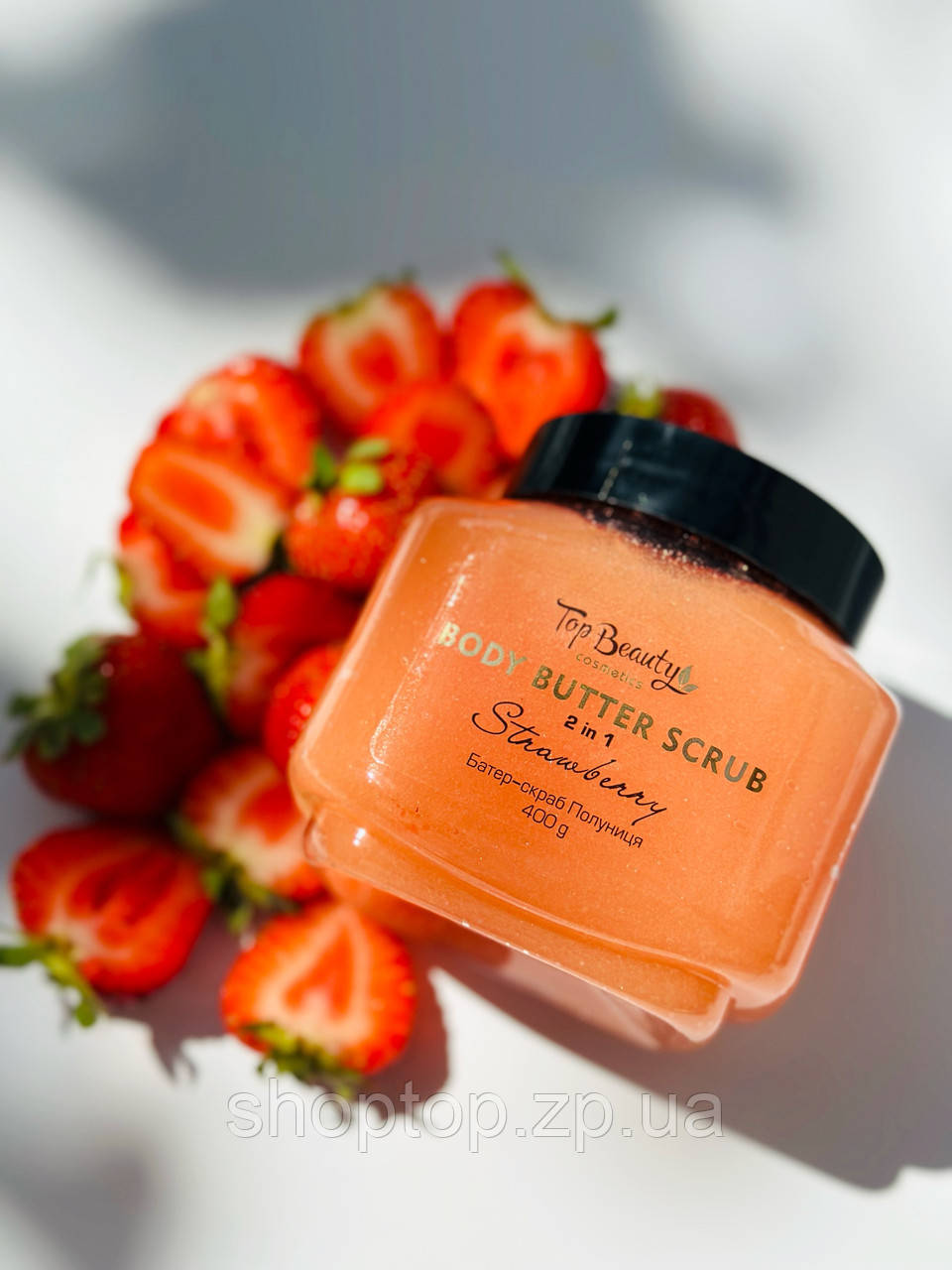 Скраб-батер для тіла Top Beauty Body Butter Scrub Полуниця, 400 г