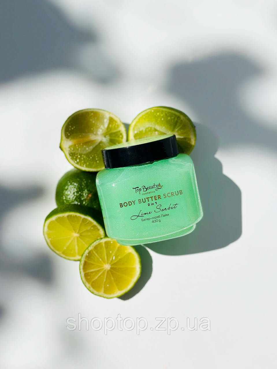Скраб-батер для тіла Top Beauty Body Butter Scrub Лайм, 400 г, фото 1