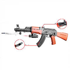 Автомат 1033-2 батар., лазер, кульки, пакет 53 * 15см