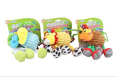 Брязкальце - підвіска XQ384, на ліжечко/візок тактильни частини, на планшетці 14,5*14,5см