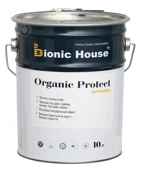 Грунтовка-антисептик для дерева "Organic Protect" 10л
