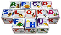 Кубики англійська абетка Атлас AS-0269, 900908