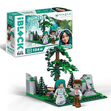 Конструктор Мавка JUNIOR 104 деталей 2 фігурки наліпки татуювання IBLOCK PL-921-520