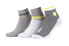 Шкарпетки Sergio Tacchini 3-pack 36-41 white/yellow/gray 13898215-2