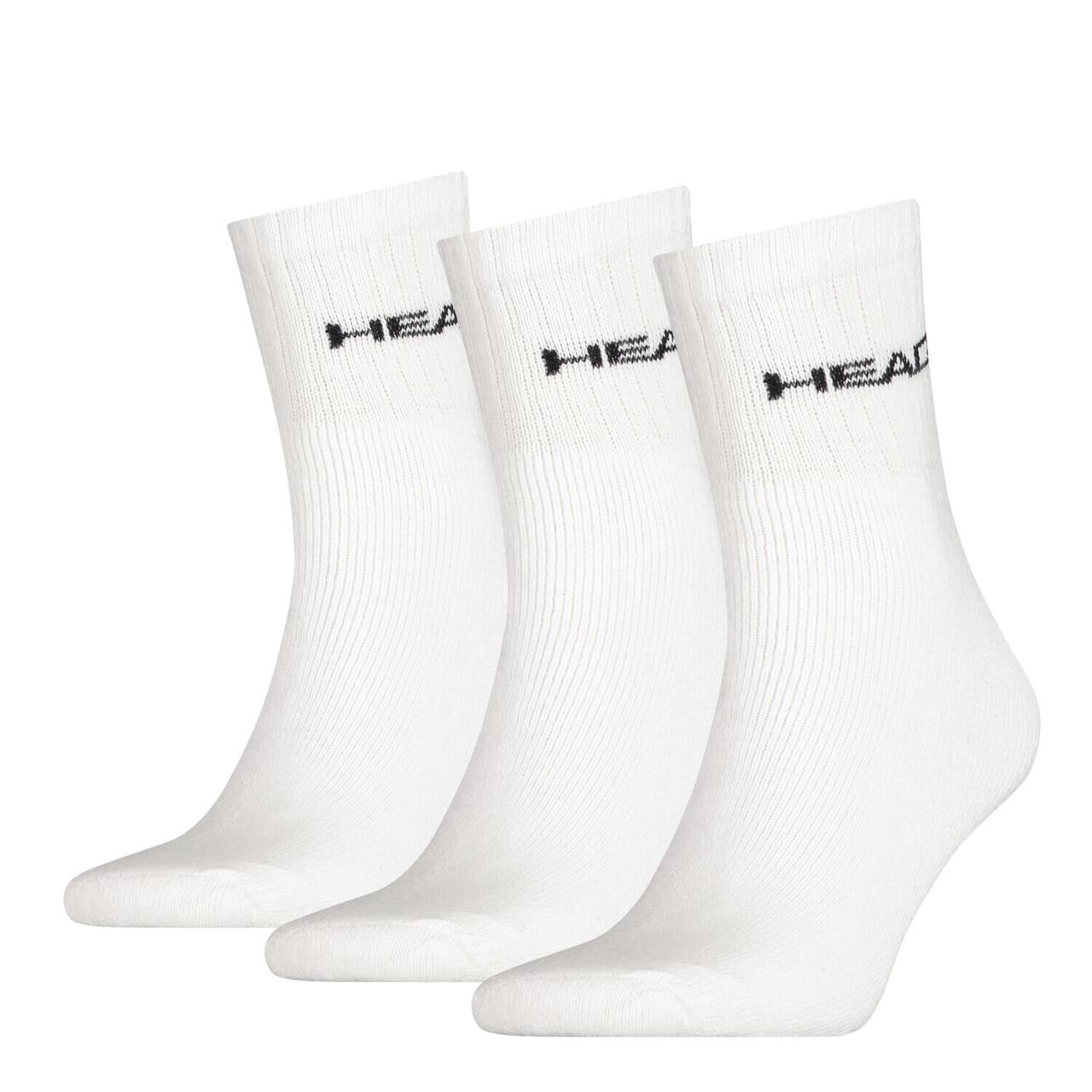 Шкарпетки Head Short Crew Unisex 3-pack 35-38 white 771026001-300, фото 1