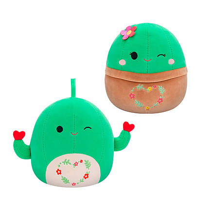 М'яка іграшка SQUISHMALLOWS – ДРУЗІ КАКТУСИ (2 шт, 19 cm), фото 1