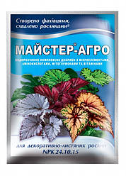 Добриво для декоративно-листяних рослин Майстер-Агро 25г