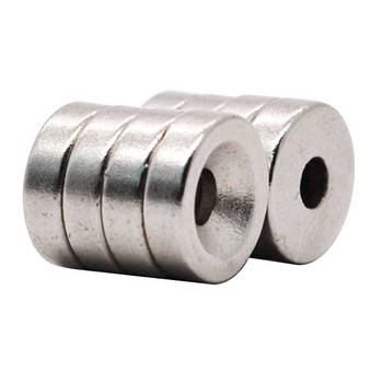 Магніти неодимові кріпильні 10х3мм N50 з отвором зенківкою 3мм 10шт