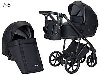 Детская коляска 2 в 1 Angelina Fibi черный (ткань)