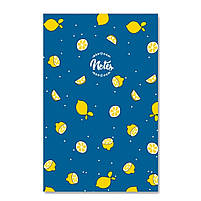 Блокнот А6 48 арк скоба клітинка картон Асорті, фото 6