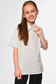 Блуза дитяча для дівчинки білого кольору 182862P