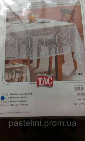 Скатертина ТАС VERA ажурна 180 х 230 біла