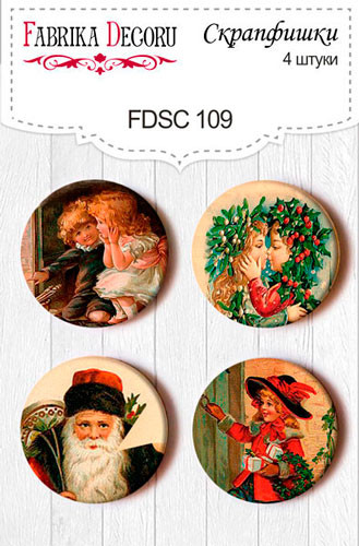 Скрапфішки 4шт. Набір 109, фото 1