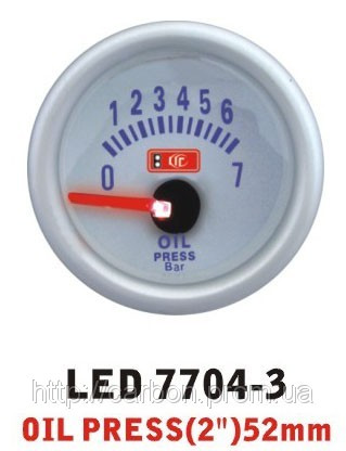LED 7704-3 B Тюнинговый автомобильный прибор Ket Gauge давление масла - фото 4 - id-p30042114