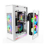 Корпус 1stPlayer UN1-3F2-W-WH White 750W white DS, фото 4