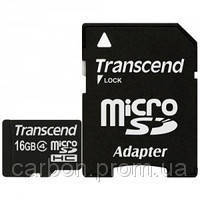 Картка пам'яті Transcend micro SDHC 16 GB Card Class 4 SD adapter