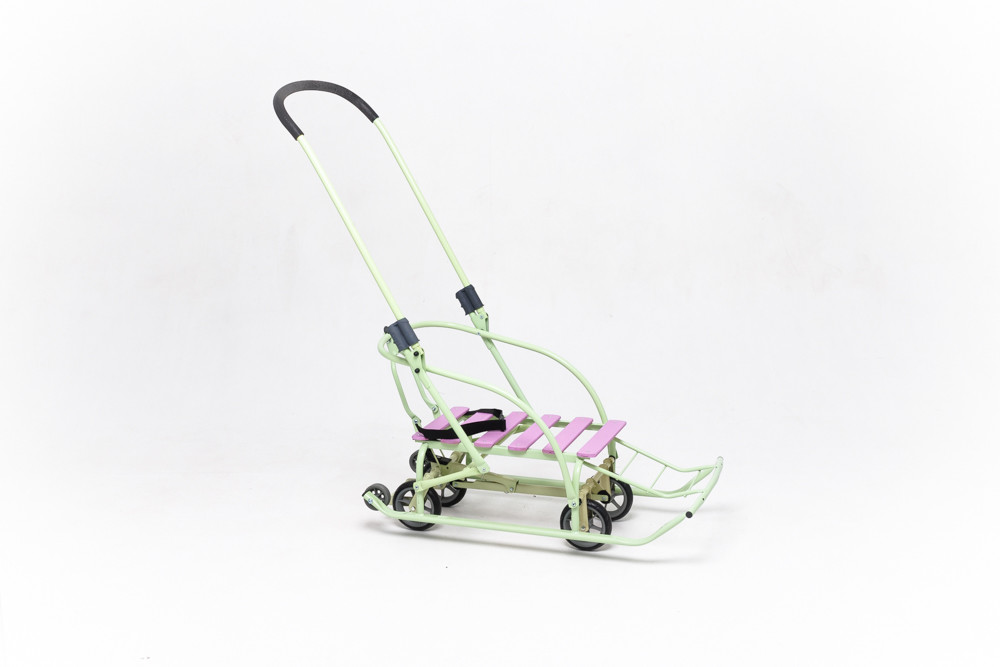 Санки-трансформер на колесах дитячі Мрія 2025 колір: стигле яблуко 23273, фото 1