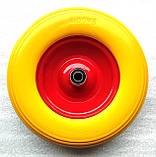 Колесо для тачки 4.00-6 пінополіуретанове під вісь 17мм, фото 2