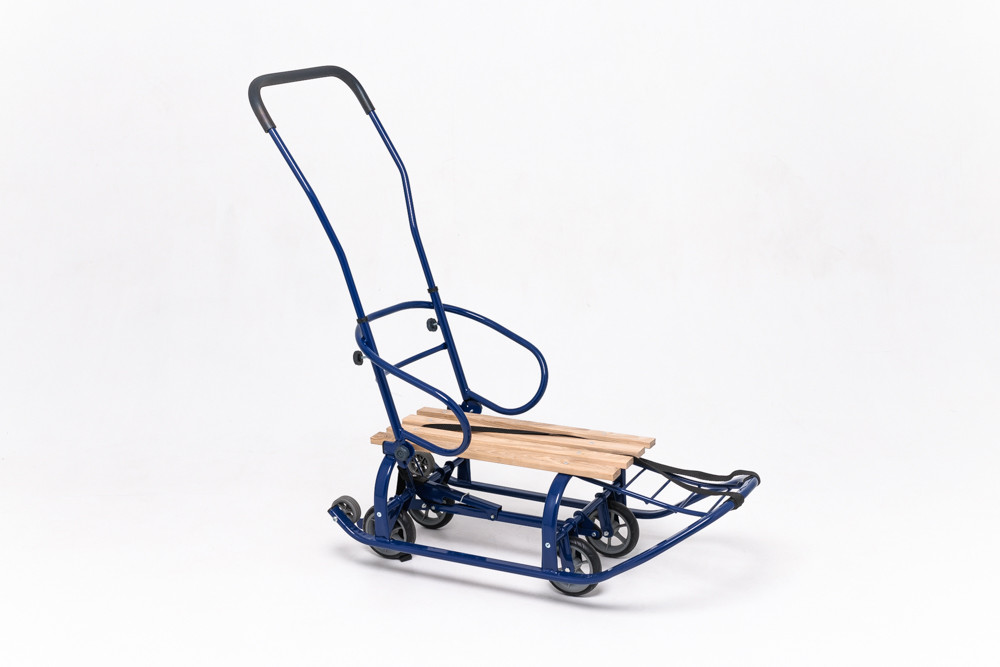 Санки-трансформер на колесах дитячі Патріот NEW 2024 колір: синій, фото 1