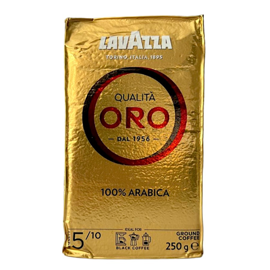 Кава мелена Lavazza Qualita Oro 100% арабіка 250 г у вакуумному пакованні