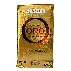 Кава мелена Lavazza Qualita Oro 100% арабіка 250 г у вакуумному пакованні