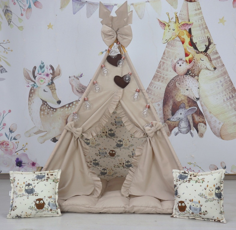 Дитячий Вігвам Совуня з ковриком БОН БОН. Повний комплект !