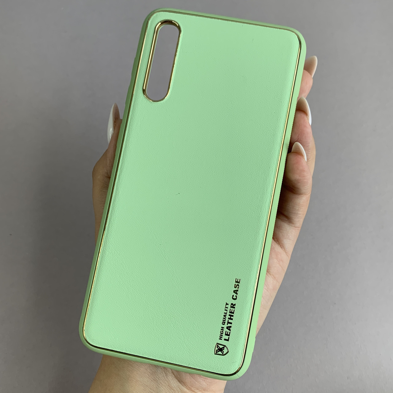 Чохол для Samsung Galaxy A50s шкіряний матовий чохол на телефон самсунг а50с салатовий u9h