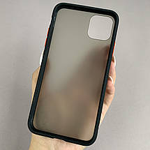 Чохол для Apple iPhone 11 Pro Max чохол Totu з кольоровими кнопками на телефон айфон 11 про макс чорний tcb, фото 2