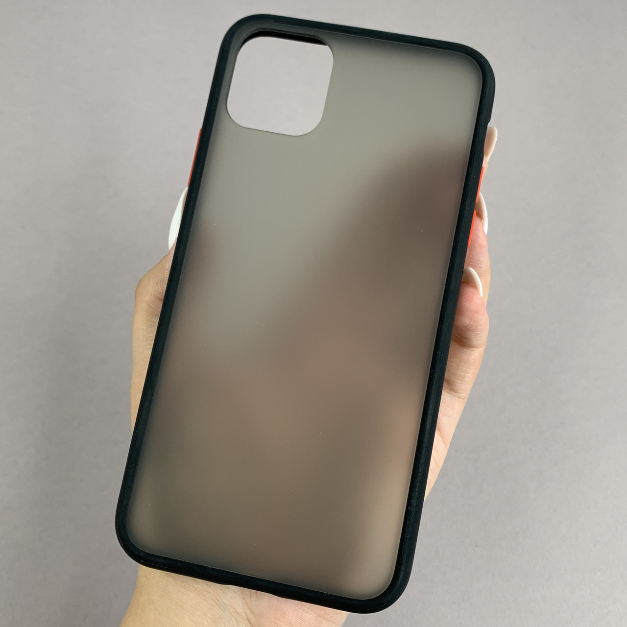 Чохол для Apple iPhone 11 Pro Max чохол Totu з кольоровими кнопками на телефон айфон 11 про макс чорний tcb