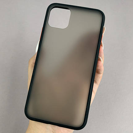 Чохол для Apple iPhone 11 Pro Max чохол Totu з кольоровими кнопками на телефон айфон 11 про макс чорний tcb, фото 1