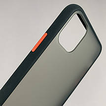 Чохол для Apple iPhone 11 Pro Max чохол Totu з кольоровими кнопками на телефон айфон 11 про макс чорний tcb, фото 3