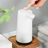 Сенсорний індуктивний диспенсер для рідкого мила 350 мл Бездротовий автоматичний мильний дозатор для рук, фото 7