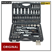 Набір торцевих головок з тріскачками і бітами в кейсі Procraft WS-108 108 предметів