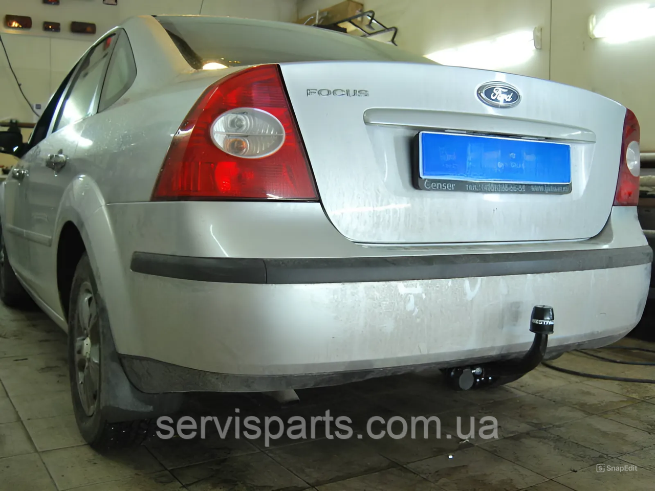 Фаркоп Ford Focus II sedan 2003-2011 (Форд Фокус 2 седан) без підрізу бампера