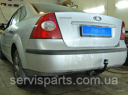 Фаркоп Ford Focus II sedan 2003-2011 (Форд Фокус 2 седан) без підрізу бампера, фото 1