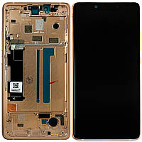 Дисплей (екран) Xiaomi Mi 8 SE Mi8 SE M1805E2A з тачскрином Розпаг (Оригінал із золотистою рамкою)