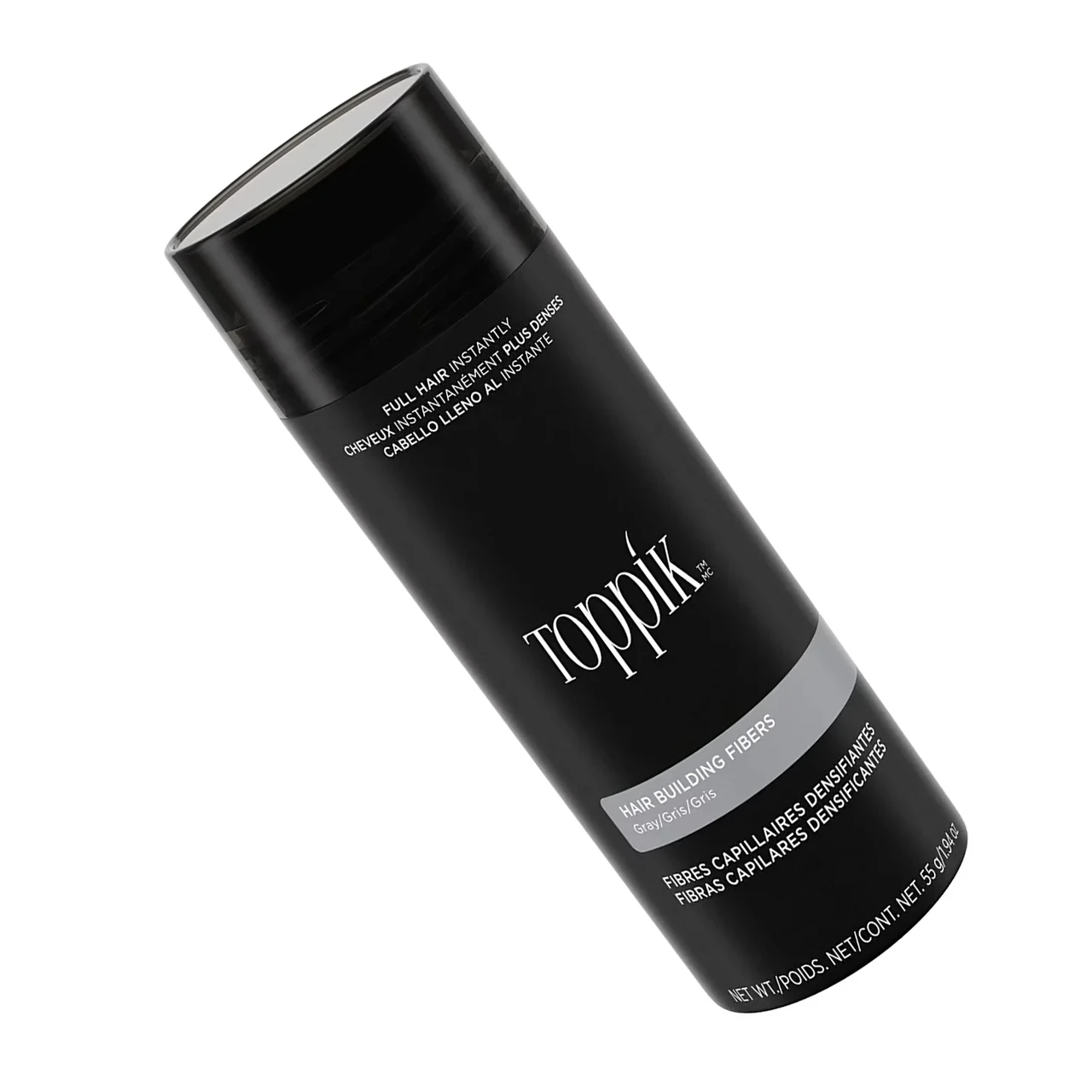 Пудра-загусник для волосся Toppik Gray (Сідою) 55 грамів