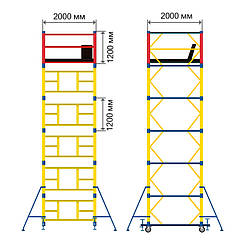 Вишка-тура будівельна 2х2 ( 15+1 )