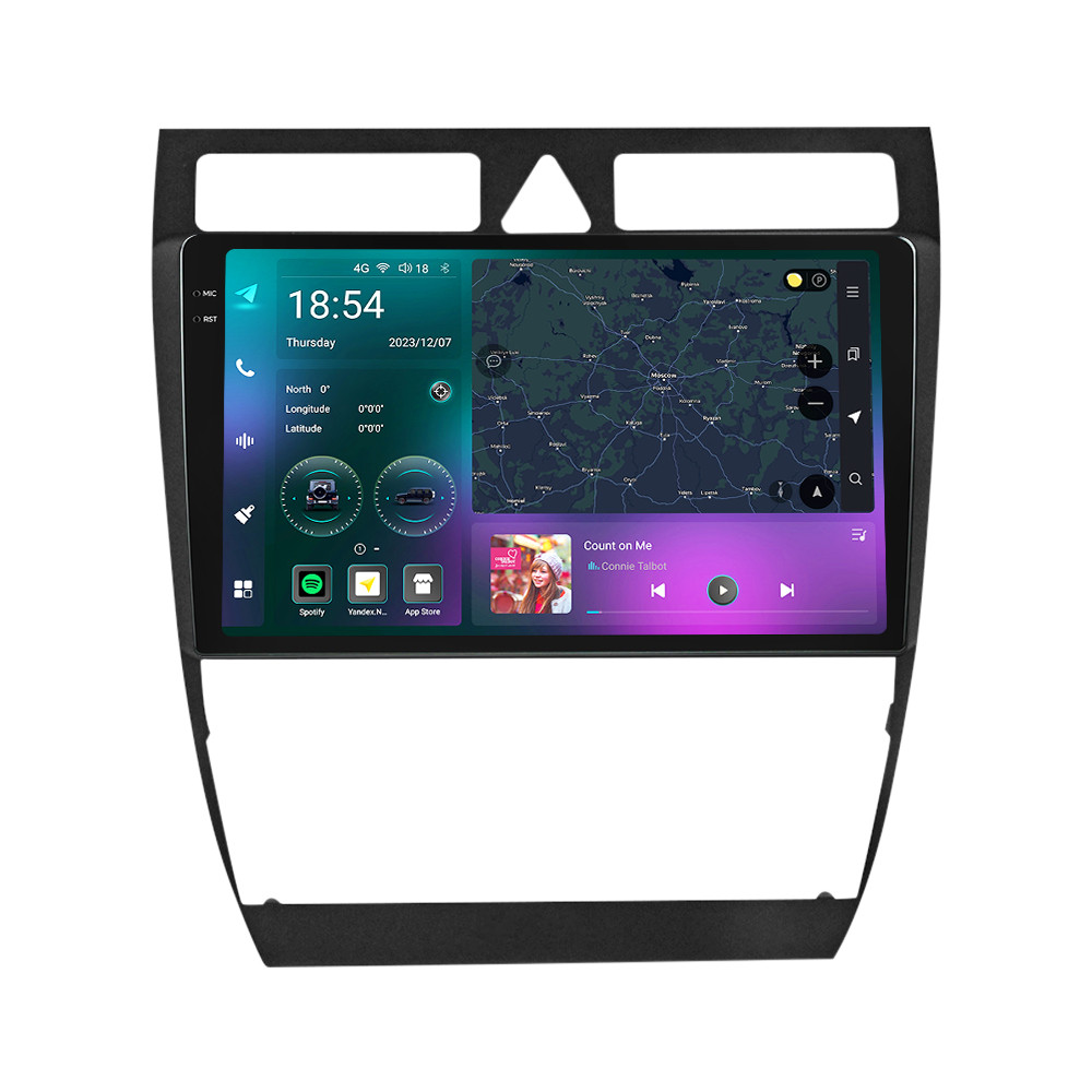 Штатна магнітола Mekede M7 Plus Audi A6 (1997-2004) CarPlay QleD, фото 1