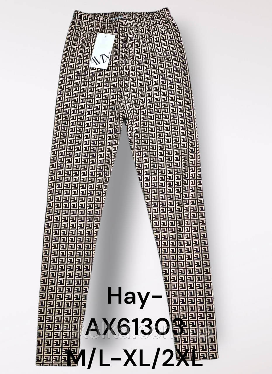 Лосини велюрові із мікронапиленням жіночі оптом, M/L-XL/2XL рр., арт. Hay-AX61303