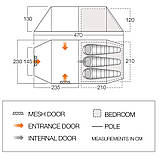 Намет Vango Kibale 350 Moroccan Blue (TEQKIBALEM23172), фото 5