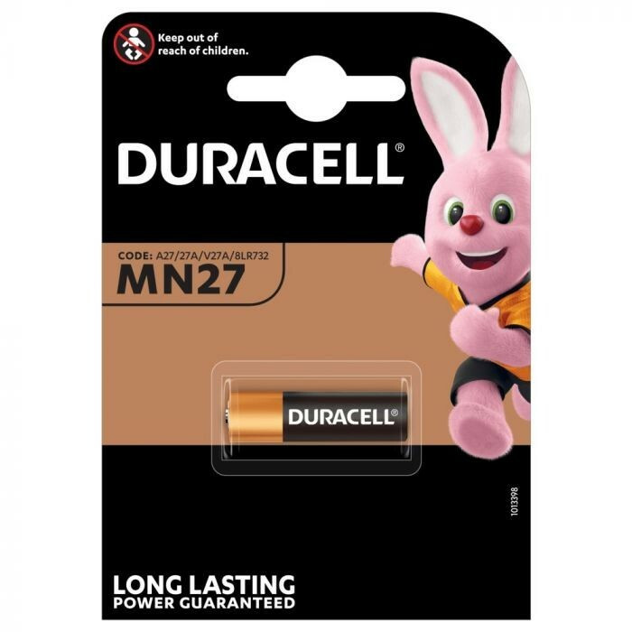 Лужна батарейка Duracell A27 / 27A (ціна за 1 шт)