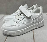 Стильні дитячі кросівки кеди ABA  26 17.5 см  білі, фото 2