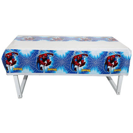 Скатертина дитяча поліетиленова на стіл Людина Павук 180х110см, фото 1