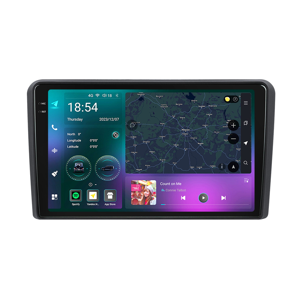Штатна магнітола Mekede M7 Plus Audi A3 2 (2003-2013) CarPlay QleD