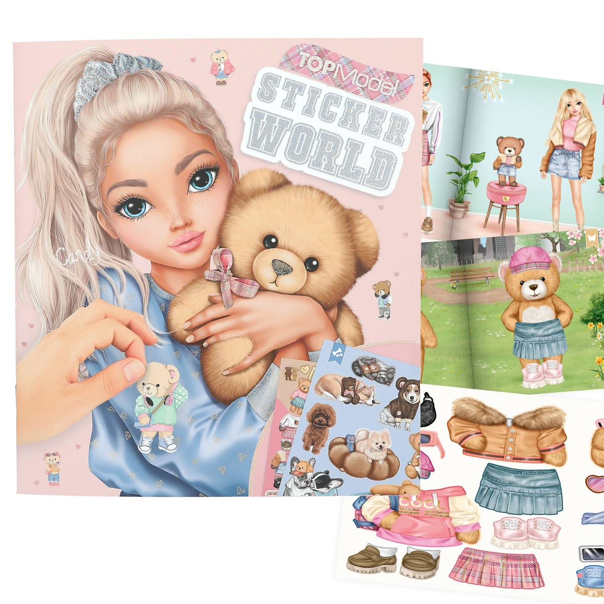 Альбом для стікерів Top model Sticker World Team Teddy стикербук топ-модел для творчості (13209)