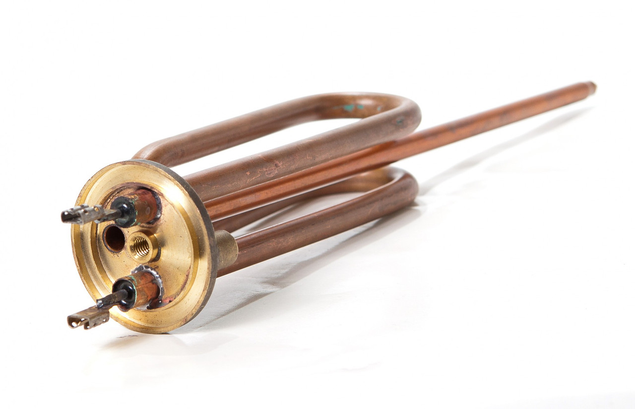 Тен 2,0 кВт, фланець, гнутий, довга ніжка, під анод М6 Tenko