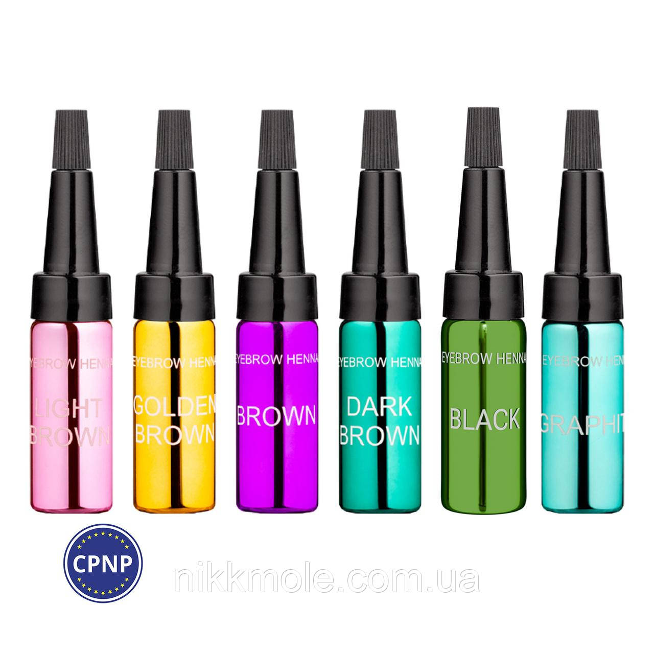 Хна Ekko Beauty Набір з 6 відтінків, фото 1