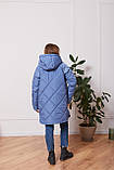 Слінгокуртка 3 в 1 для вагітних і синя, що годують, фото 3