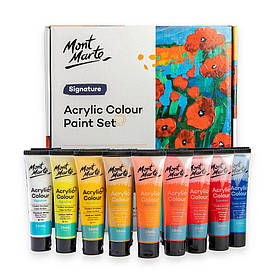 Фарби акрилові для малювання Mont Marte Acrylic Colour Paint Set 18pc x 36ml Різні кольори